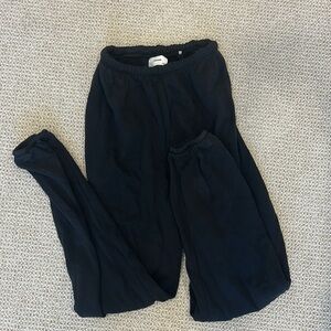 Joah Brown Black Track Pants with Tapered Legs